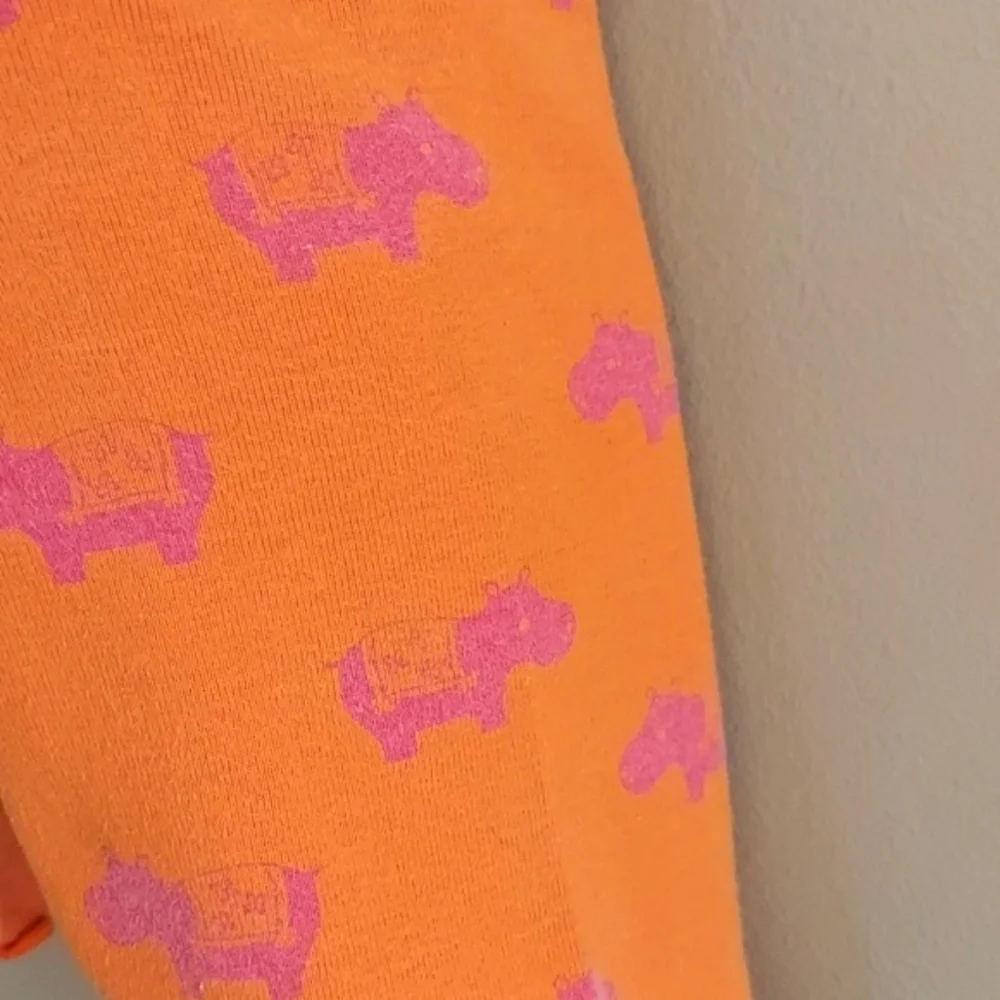 Gymboree 3 pc pack shorts - pink polka dot orange hippo stripes - size 2T
